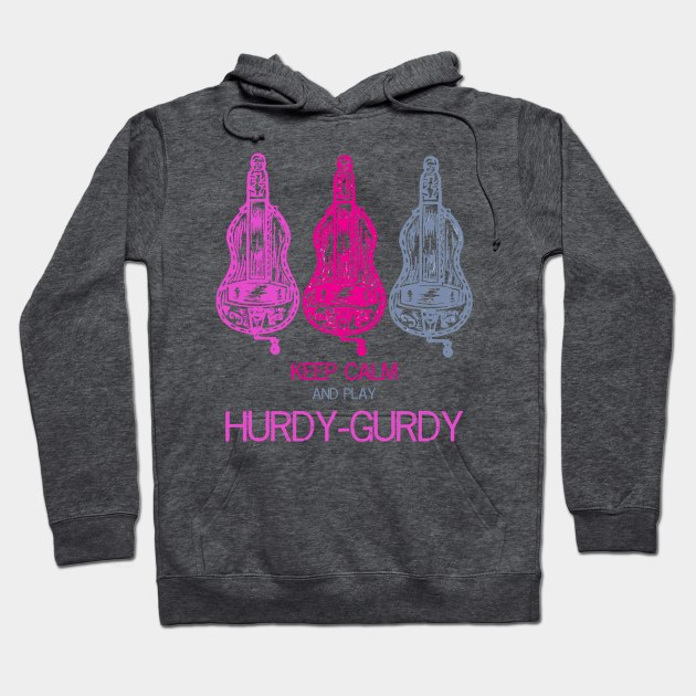 Hurdy-gurdy keep calm design Hoodie by inkle